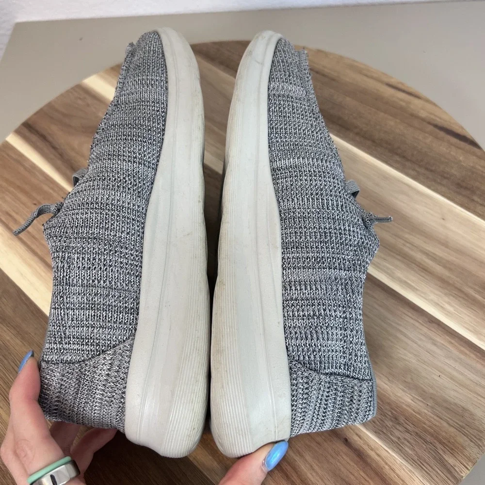 Skechers Melson Planon Shoes Mens 9 Gray Slip On Knit Slip On Comfort Casual